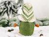Nordic Green Christmas Elf Doll Decoration - Faceless Rudolph Figurine