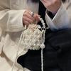 حقيبة صغيرة من اللؤلؤ خمر مطرز موضة مأدبة حفلة حقيبة كتف الإناث حقيبة الزفاف الفاخرة المرأة محفظة نسائية للعملات المعدنية حقائب اليد الصغيرة