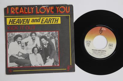 7inch Record HEAVEN & EARTH - I Really Love You 101502 WMOT Records 1981 France Dance & Electronica Used