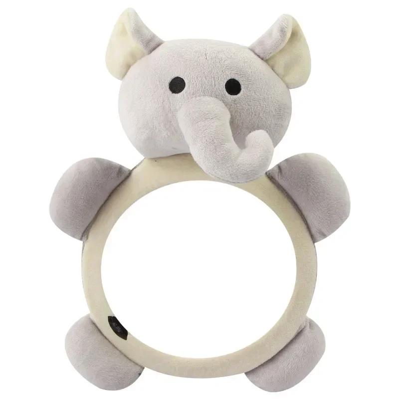 Black White View Back Seat Mirror Baby Car Mirror Safety Seat Headrest Rearview Mirror Baby Facing Rear Ward Car Kids Monitor (As shown-32743)-