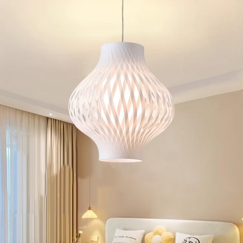 PP Material Bird's Nest Lampshade Simple Artistic Creativity Bedroom Headboard Pendant Light