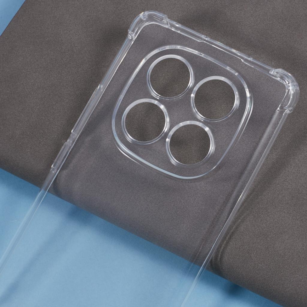 Für Xiaomi Redmi Note 14 Pro 5G/Poco X7 5G Handyhülle Verstärkte Vier-Ecken-Fallschutz Klare TPU-Abdeckung