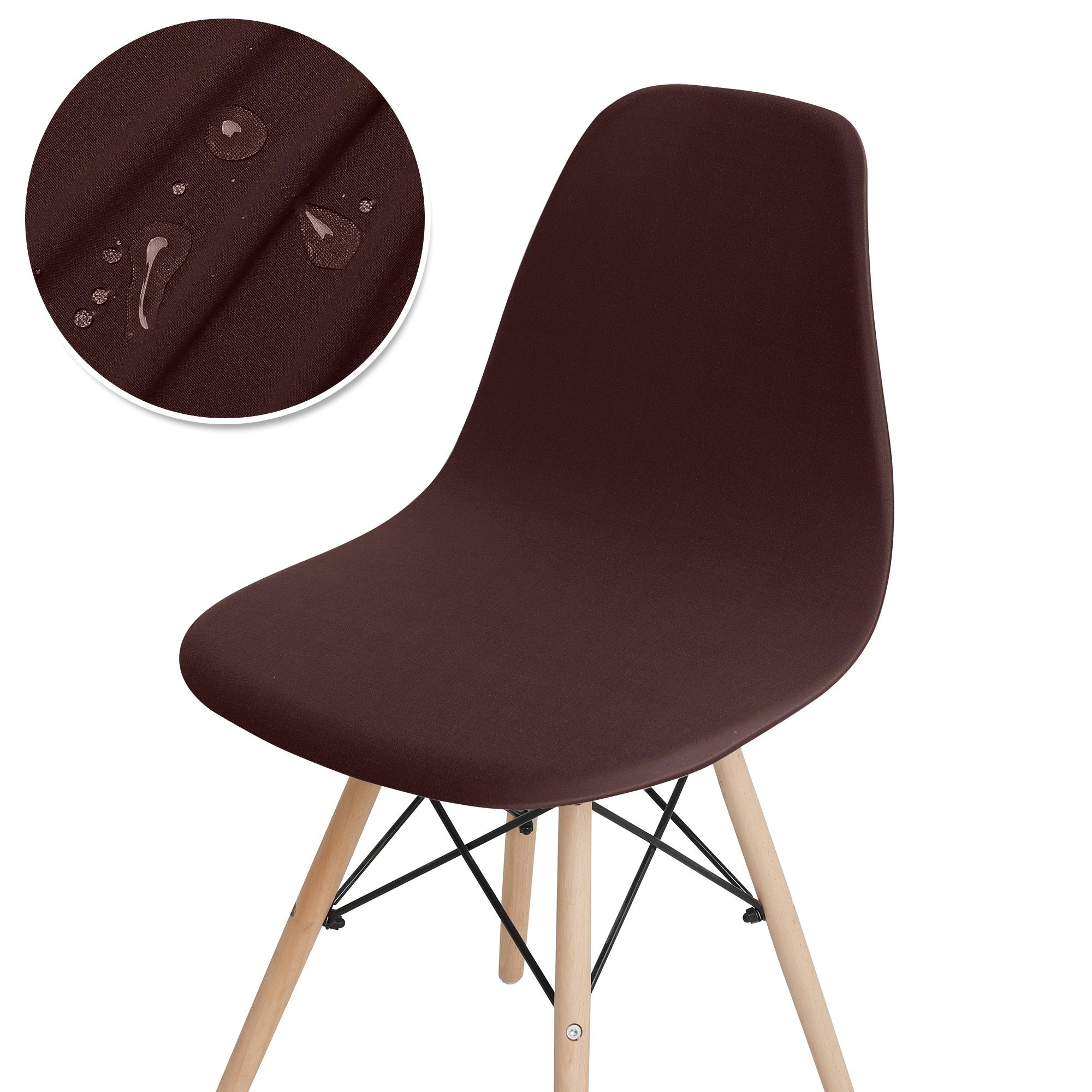 

1 PC Waterproof Solid Color Shell Chair Cover Elastic Short Back Chair Cover Stretch Chair Seat Cover For Hotel Home Living Room 1 Piece