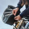 Royal Enfield Interceptor 650/GT 650 "Soft Pannier Bag Pair With Rails Black"
