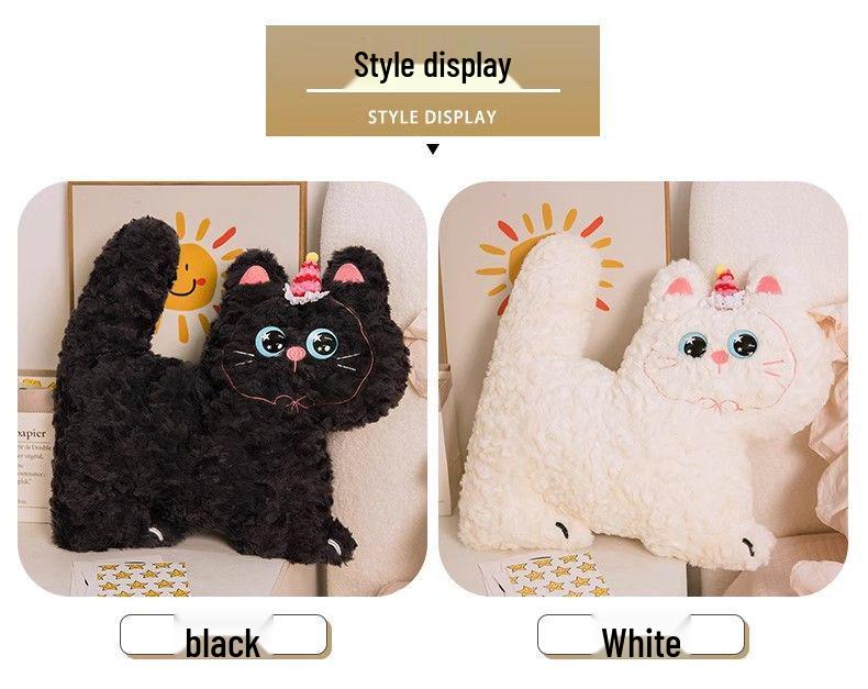 Biscuit Cat Plush Pillow - Sleeping, Backrest, Sofa Cushion, Office Nap, Car Pillow