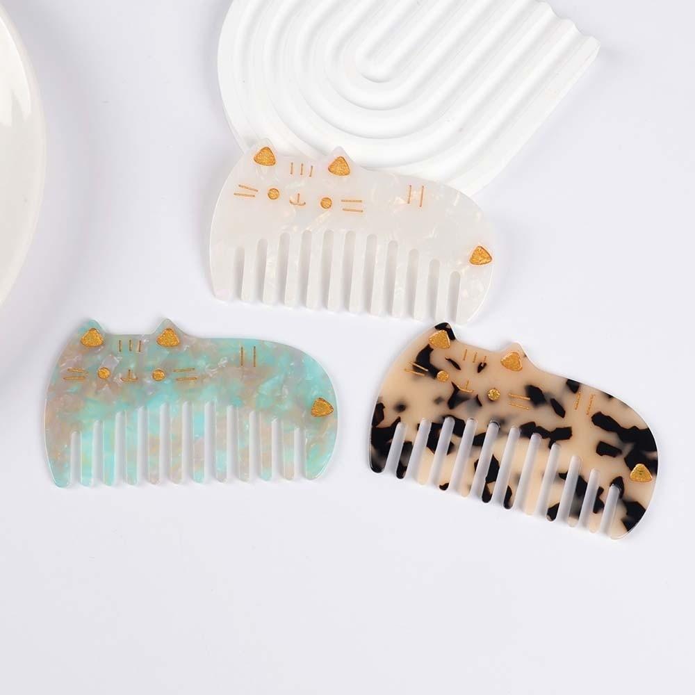 Acetate Makeup Comb Cat Hairdressing Combs Creative Acetic Acid Comb  Barber Shop Salon