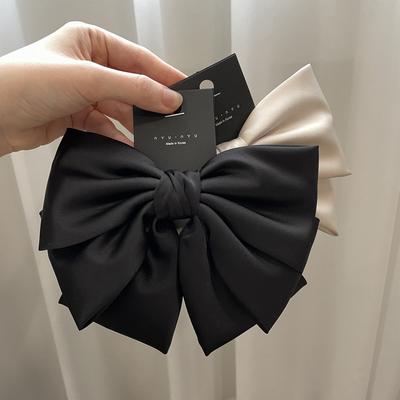 Schleife Koreanisch Einfarbig Groß Haarspange Elegant Acryl Haarnadeln Haarspange Krabbenklemmen für Frauen Mädchen Kopfschmuck Haarschmuck