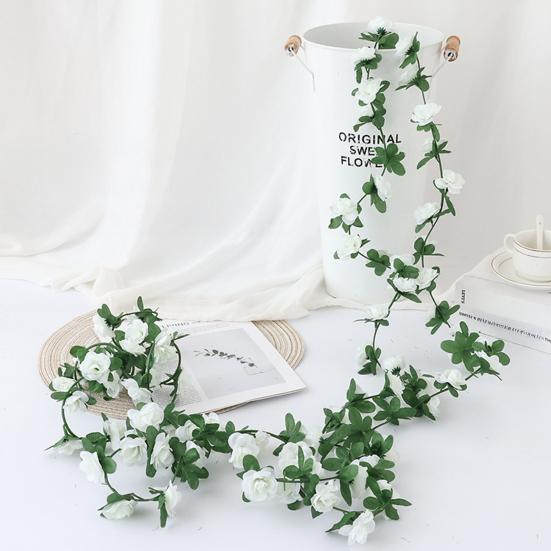 2 Pcs Rose Garlands Artificial Rose Vines Faux Flower Garlands