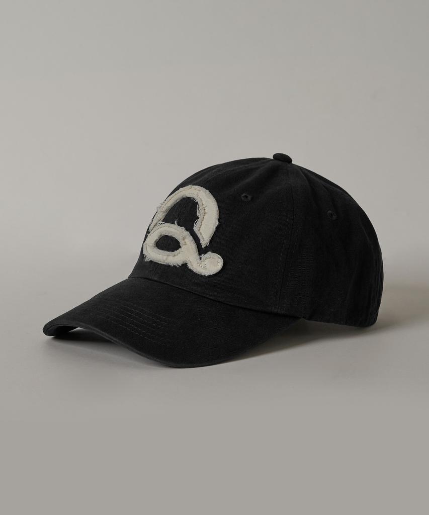 Kyuseu Washed Logo Ball Cap - Black/White