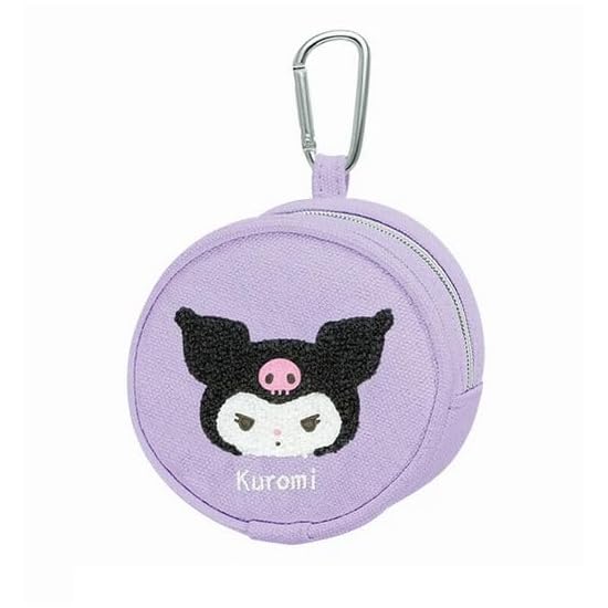 Sanrio Куроми Круглая Мини-косметичка mofumofu B0FMR637C8