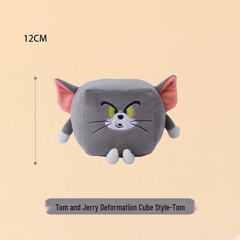 Tom and Jerry Plush Toy Set: Tom Cat Doll & Jerry Mouse Pillow