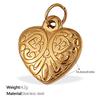 European & American Style Heart-Shaped Rhinestone Stainless Steel Pendant Necklace Accessories