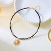 Stylish Acrylic Sun Pendant Bohemian Necklace Versatile Layering Jewelry Accessory For Casual Or Formal Outfits
