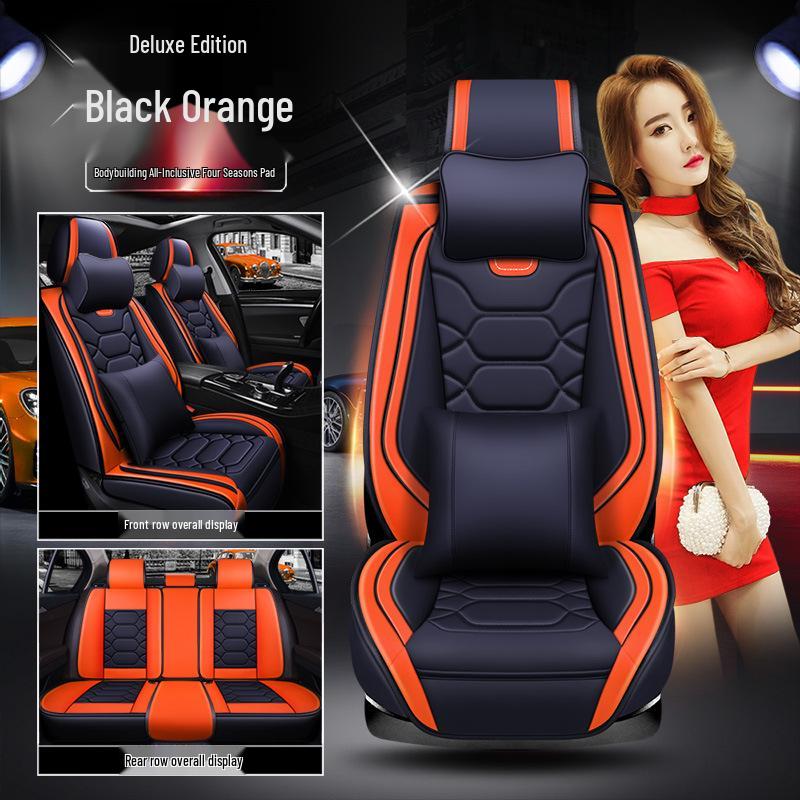 XDD Full Leather 9D Bodybuilding Car Seat Cushion - All-Season Sports Cover