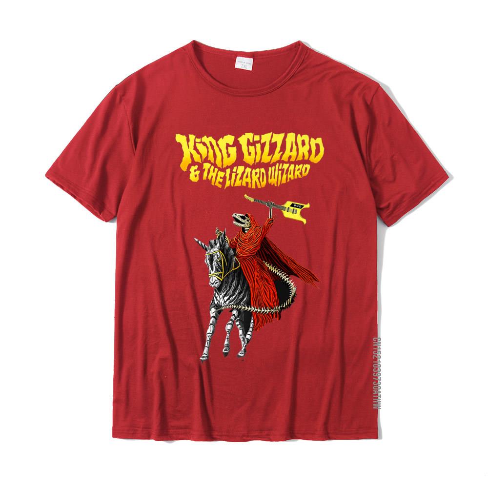 King Funny Gizzard The Lizard Gift Wizard Premium TShirt Tees Funny Fitness Tight Cotton Young T Shirt Printing S
