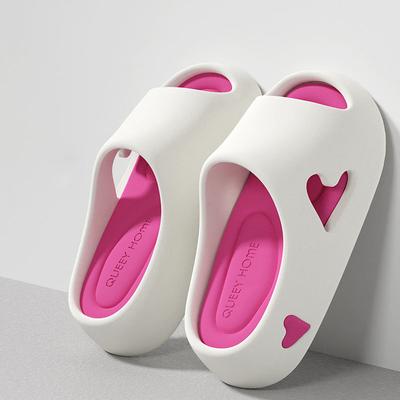 Neuankömmling 6 cm Plateau EVA Slipper Damen leichte Sommer Pantoletten Frau klobige Haus Badeschuhe Mädchen Garten Clogs geräuschlose Slipper