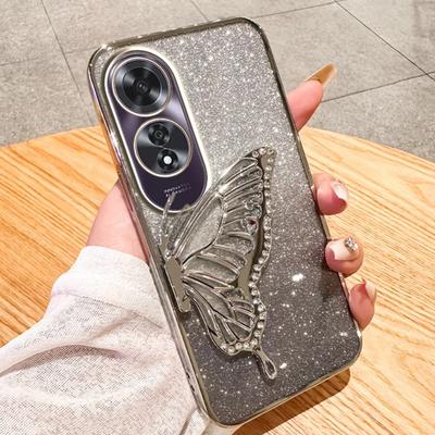 3D Buttery Glitter Phone Case for OPPO A60 A98 5G A58 4G A78 4G A38 A18 4G A17 A17K A79 5G Camera Protection Cover