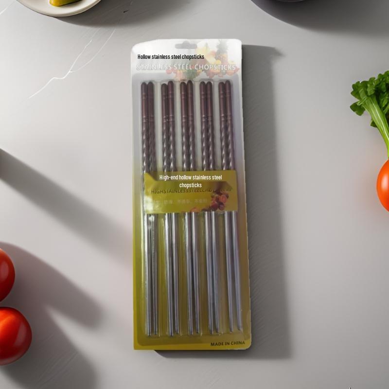 Weisiya Hollow Stainless Steel Chopsticks