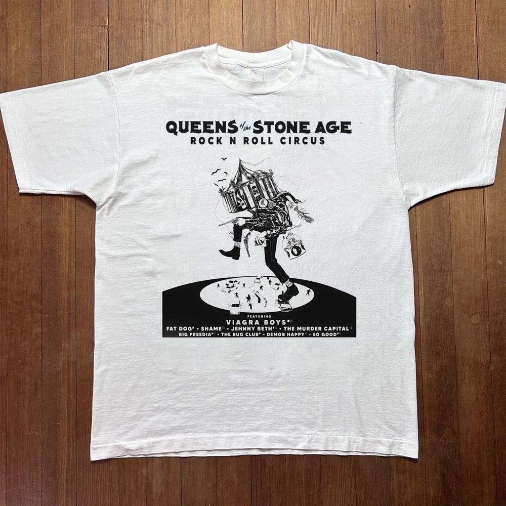 

Нова сорочка QUEENS OF THE STONE AGE Rock N Roll Circus 2025 Унісекс S-5XL 2DO1018 Унісекс футболка S