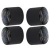 4 Pcs Electric Bass Knob Dome Metal High End Shell Inlaid Tone Volume Control Guitar Parts