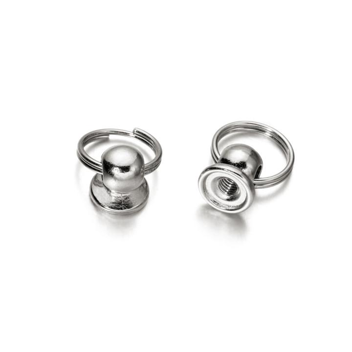 5pcs/bag Ring Nail Case Connectors Decoration Nail Case Link Ring For DIY Jewelry Making Accessories Supplies