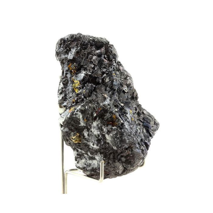 Pierres et Minéraux. Galène Argentifère + Chalcopyrite. 1864.40 ct. Oulles, Isère, France.