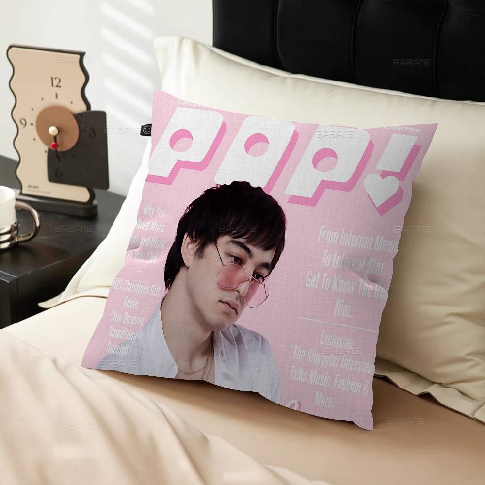 Singer Joji Pillow Covers Cartoon Sofa Decorative Home Double-Sided Printing Short Plush Cute Cushion Cover