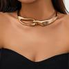 Fashionable Accessory Women Chunky Necklace Dainty Choker Hypoallergenic Alloy Jewelry