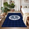 Anti‑Slip Crystal Velvet Floor Rug, Scotland National Team Design Carpet for Indoor Living Bedroom Home Decoration