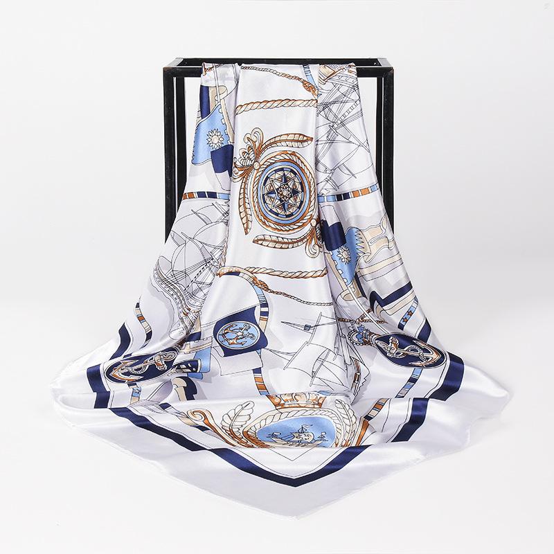 90 Large Square Scarves, Silk Scarves, Women'S Imitation Silk Fashion Shirts, Small Square Scarves, Mother Scarves.