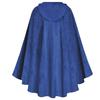 Medieval Velvet Deerskin Hooded Cloak - Renaissance Cosplay Costume Robe