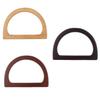 Wooden Handle Replacement for DIY Bag Handbag Purse Handle Frame Brown