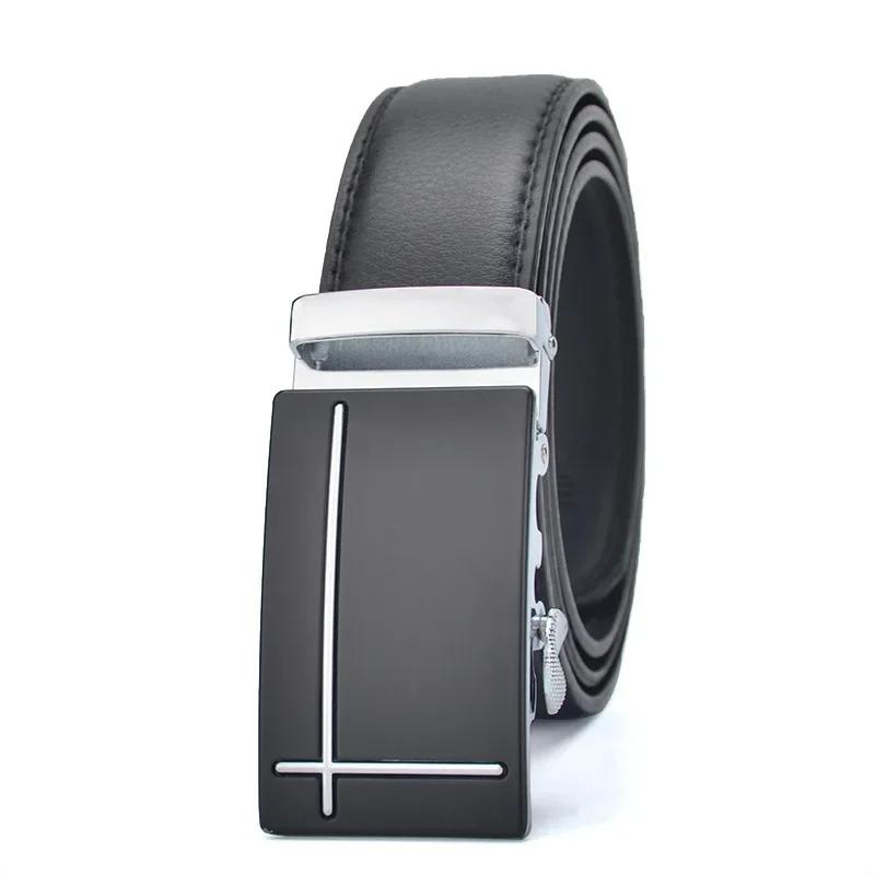 

Men 130 140 150 160 170cm PLUS Belt Automatic Buckle PU Leather Belts for Men Business Luxury Designer Clothes 130cm