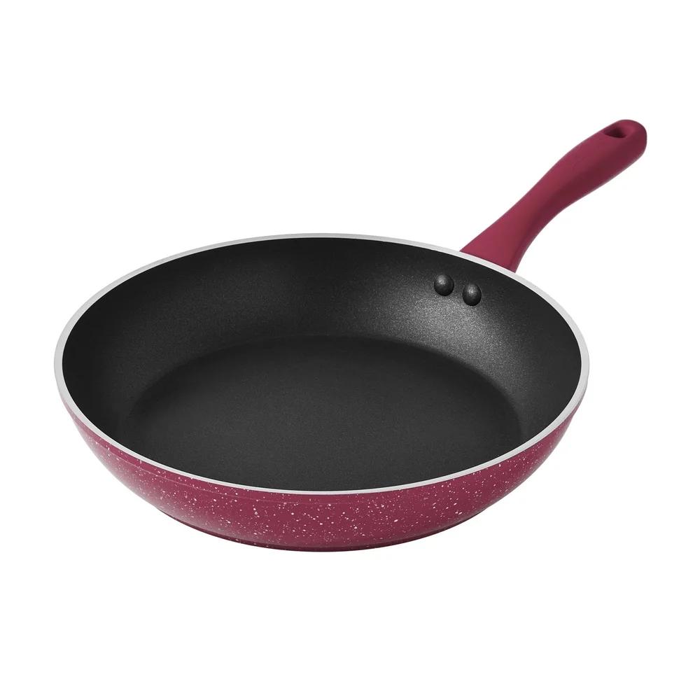 Durable Aluminum Nonstick Fry Pan Heat Resistant Handle Easy Cleanup Dishwasher Safe Vintage Cooking Essential 10 Inch Skillet