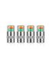 Tire Pressure Indicator Caps - NOBRAND - Set of 4 - Chrome - 2.4Bar - 2.3 X 1cm