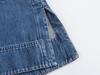 Europejska & Amerykańska Damska Moda Jeansowa Koszula z Obniżonymi Ramionami i Kołnierzem