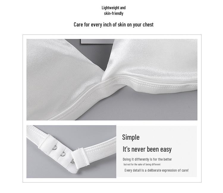 French Triangle Cup Wireless Bra with Adjustable Straps and Beautiful Back Design
