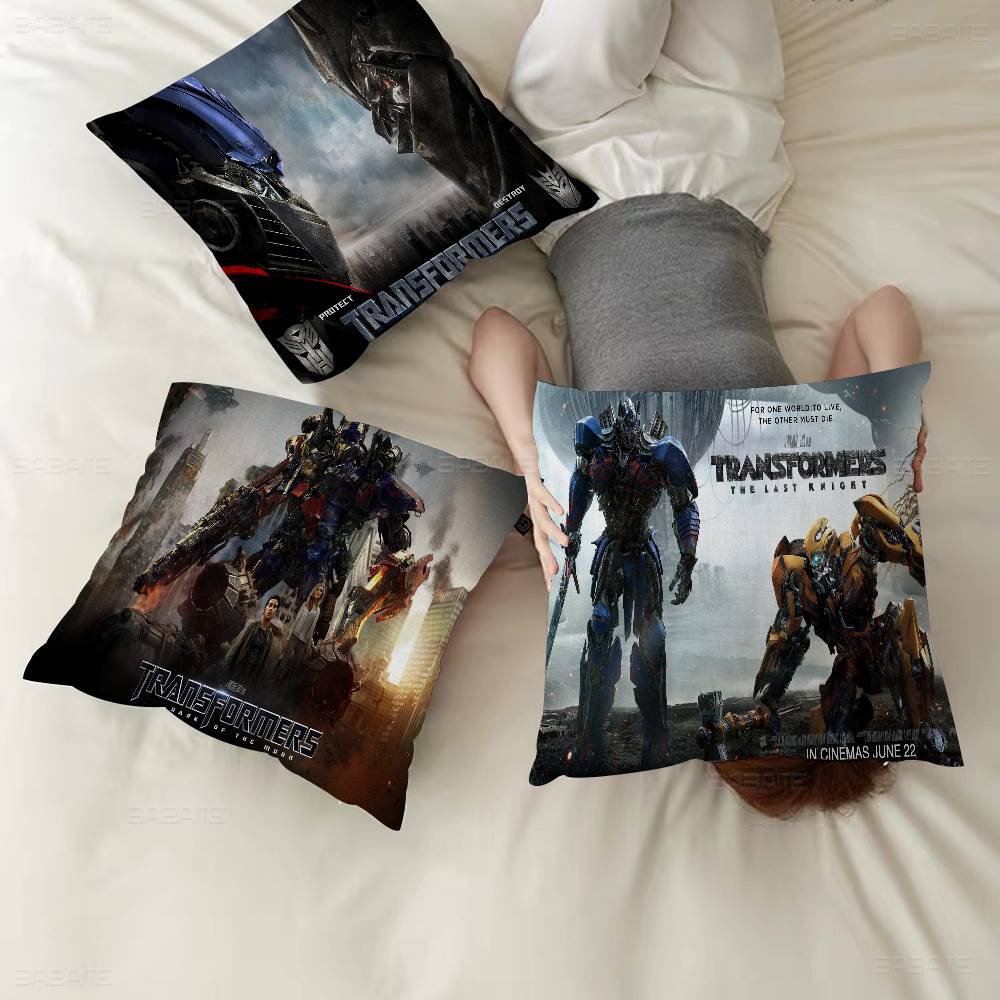 T-Transformers Maple Design Cushion Cover Happy Autumn Harvest Decor Holiday Decorati Pillow Cover