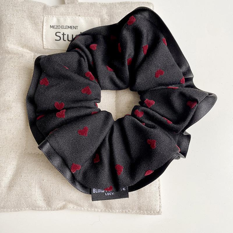 Korean Premium Lace Scrunchie: Women's High-End, Durable, Elastic Hair Accessory