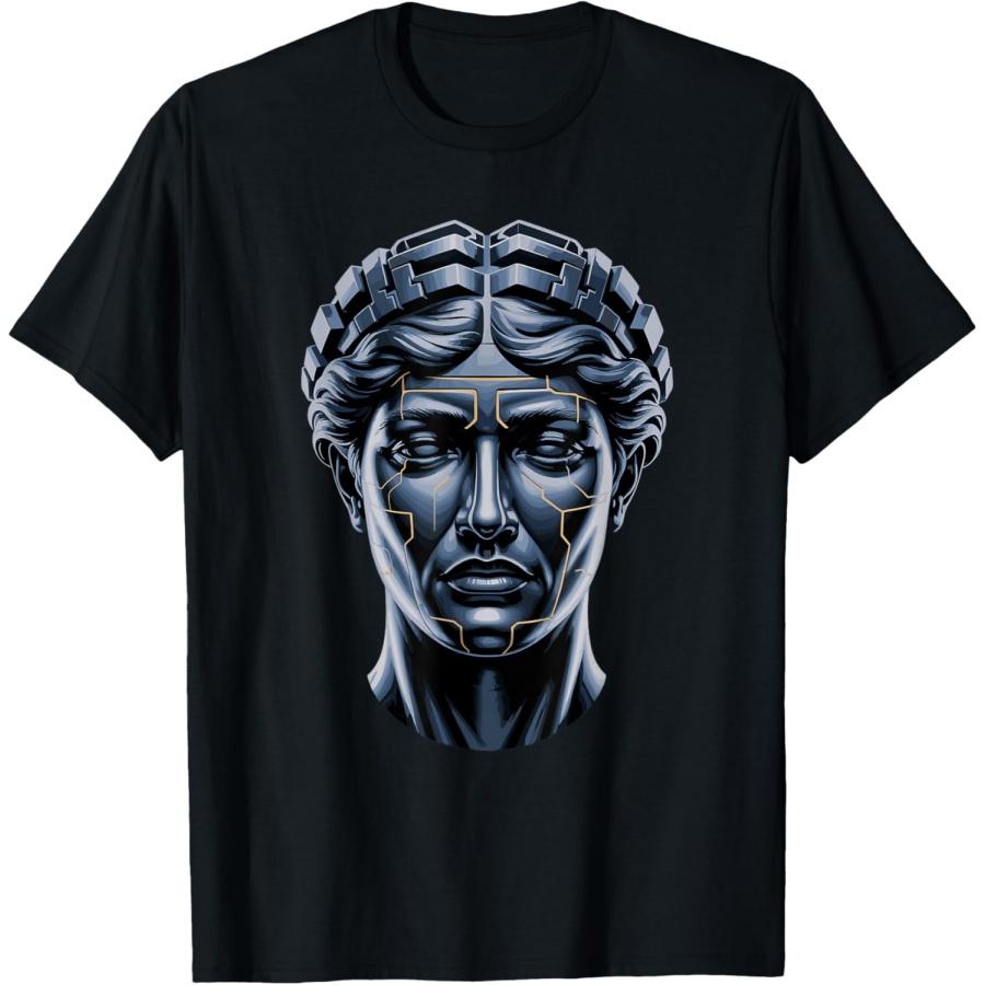 

Digital Art Greek Sculpture Statue T-Shirt XXXXXL чёрный