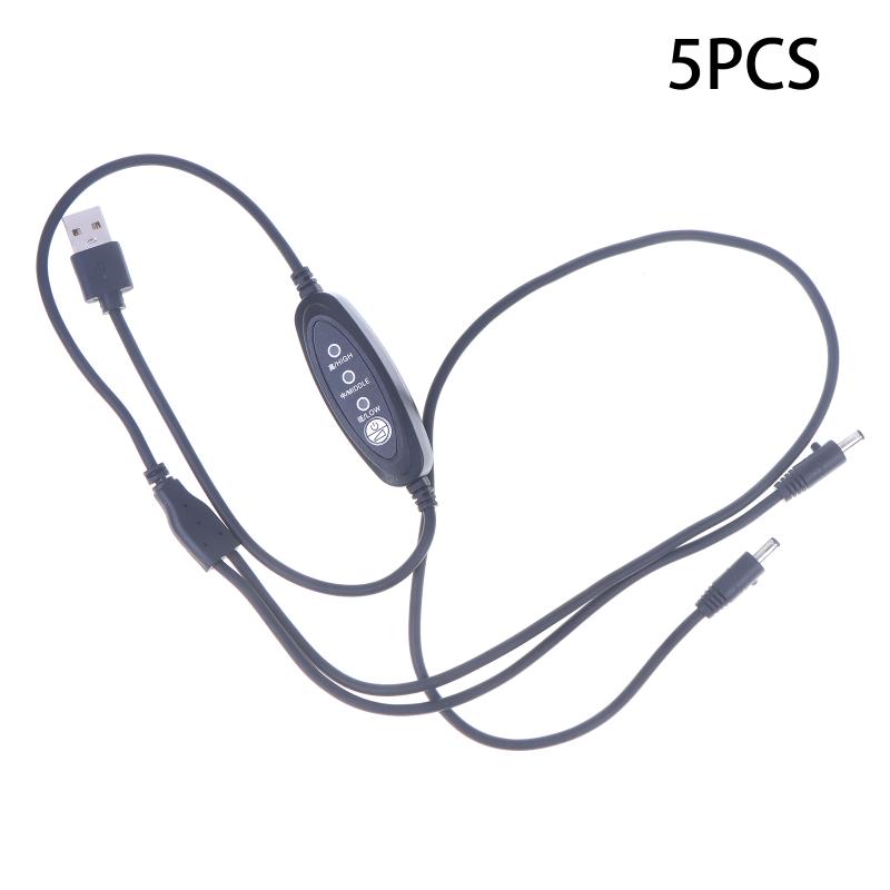USB Regulátor rychlosti ventilátoru Adaptér konektoru Ventilátorový regulátor Nový 3stupňový nastavení síly větru Kabel pro chladicí oblečení