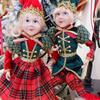 2PCS Christmas Elf Couple Plush Doll Christmas Tree Decoration Navidad New Year Pendant Ornaments Home Decor Kids Toy Gift