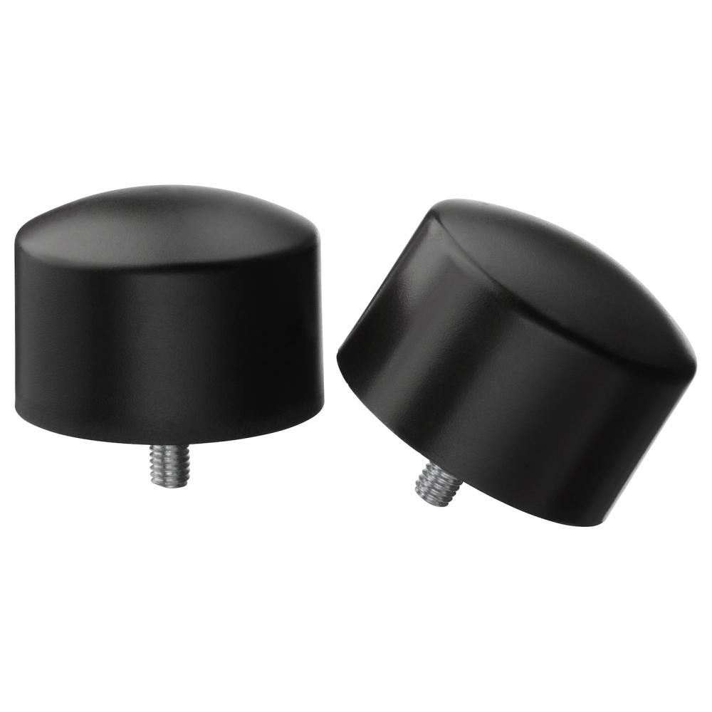 

IKEA RAFFIG curtain rod ends, 1 pair black