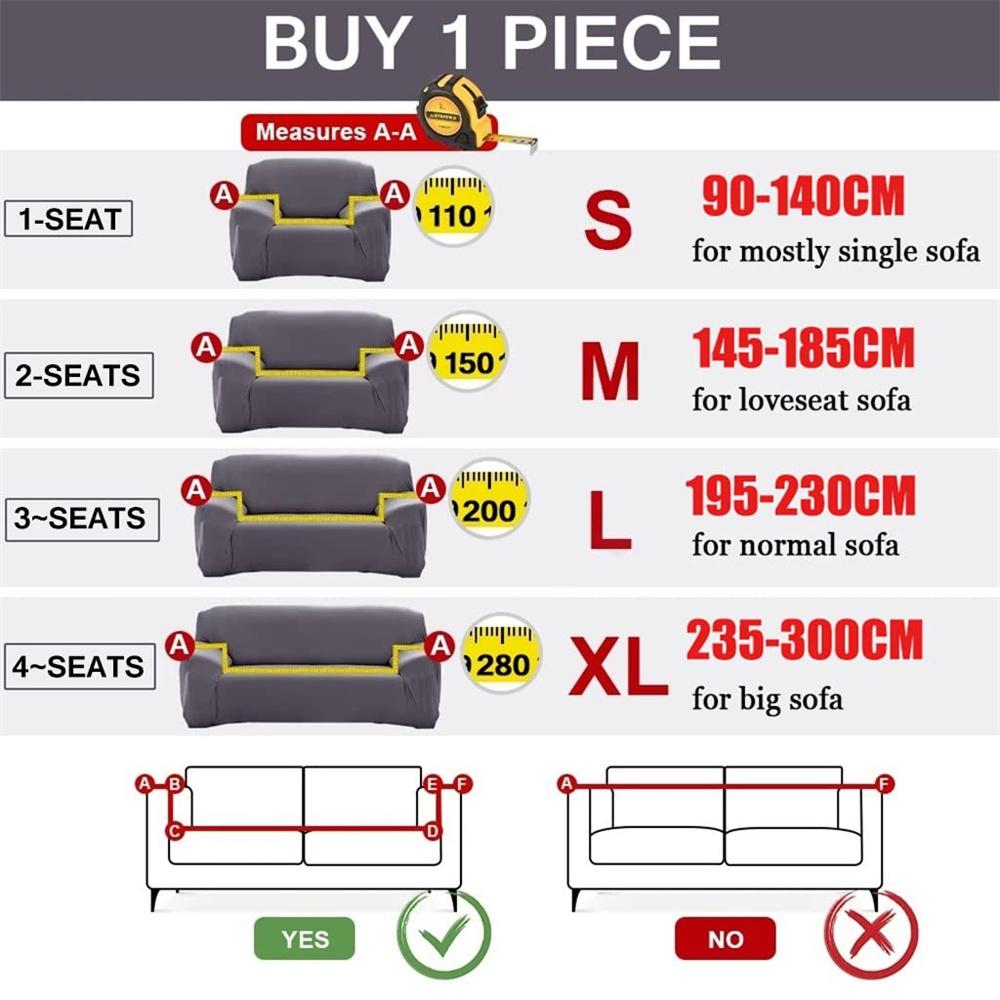 Elastic Sofa Covers for Living Room Sofa Cover Geometric Couch Cover Pets Corner L Shaped Chaise Sofa Slipcover 1/2/3/4-Seat