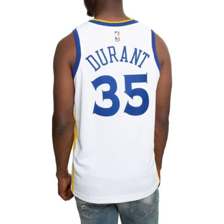 Nike NBA Kevin Durant Golden State Warriors Association Edition Swingman Jersey #35 Men's 864417-101