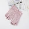 Summer Manicure Sunscreen Gloves Pure Cotton Half Finger Women's Ultraviolet Anti Light Thin Style Driving and Riding Anti Slip Finger Breathable
