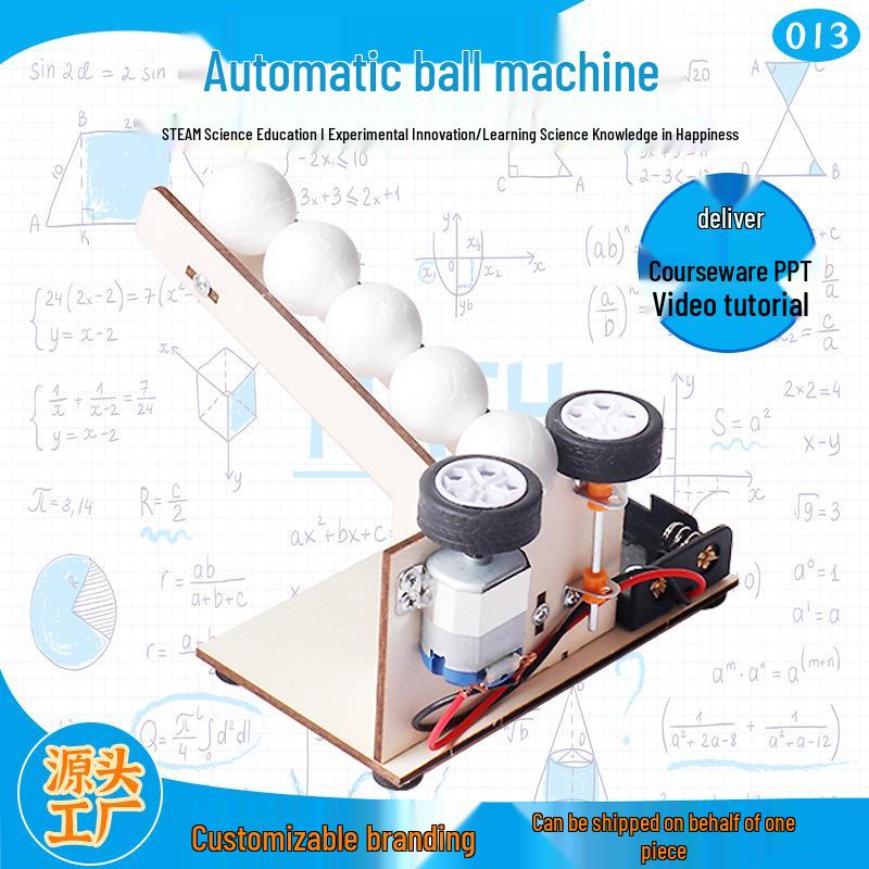Handcrafted DIY Science Toy: Automatic Ball Machine for Kids