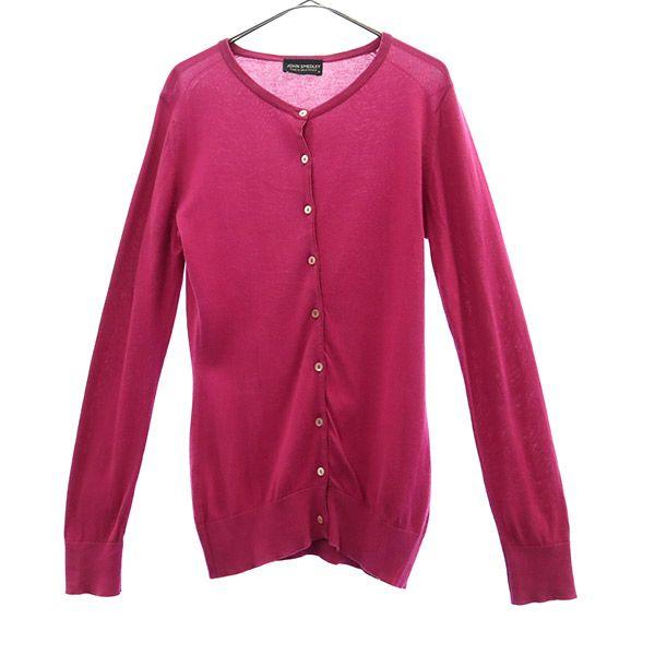 JOHN SMEDLEY Long sleeve knit cardigan S pink Women Used