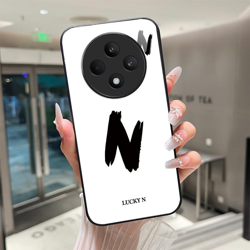 

Phone Case For Oppo Reno12 F Cover CPH2637 Lucky Letter Protective Case For Oppo Reno 12 F FS 12F 12FS Tempered Glass Soft Shell Oppo Reno12 F