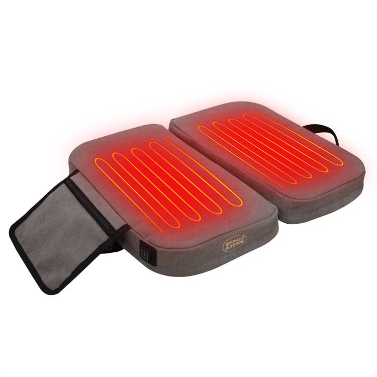 Folding Heated Seat Cushion Waterproof Outdoor Camping Mat USB Powered 3 Heat Levels For Park Bench Stadium Travel Certified